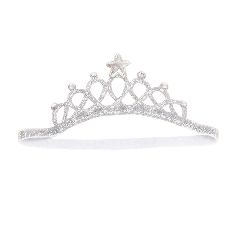 Lurrose baby headwear silver glittery accessory for photos and parties