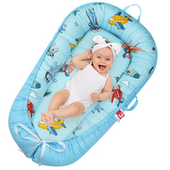 Lurui Baby Lounger shows dual-pattern cover for versatile play and style changes.