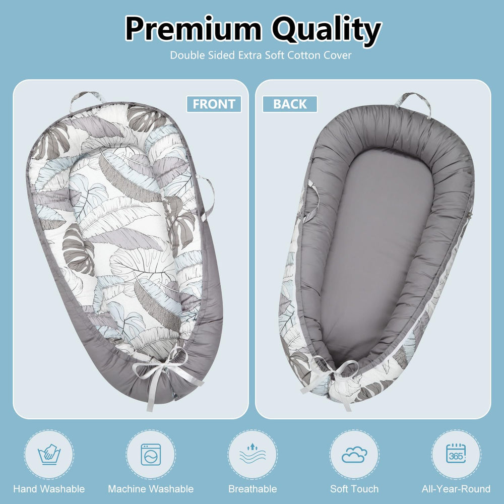 Lurui Baby Lounger in park setting supports tummy time and floor play.