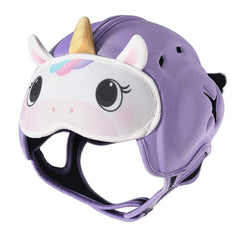 Lurui baby safety helmet front view shows secure fit for walking