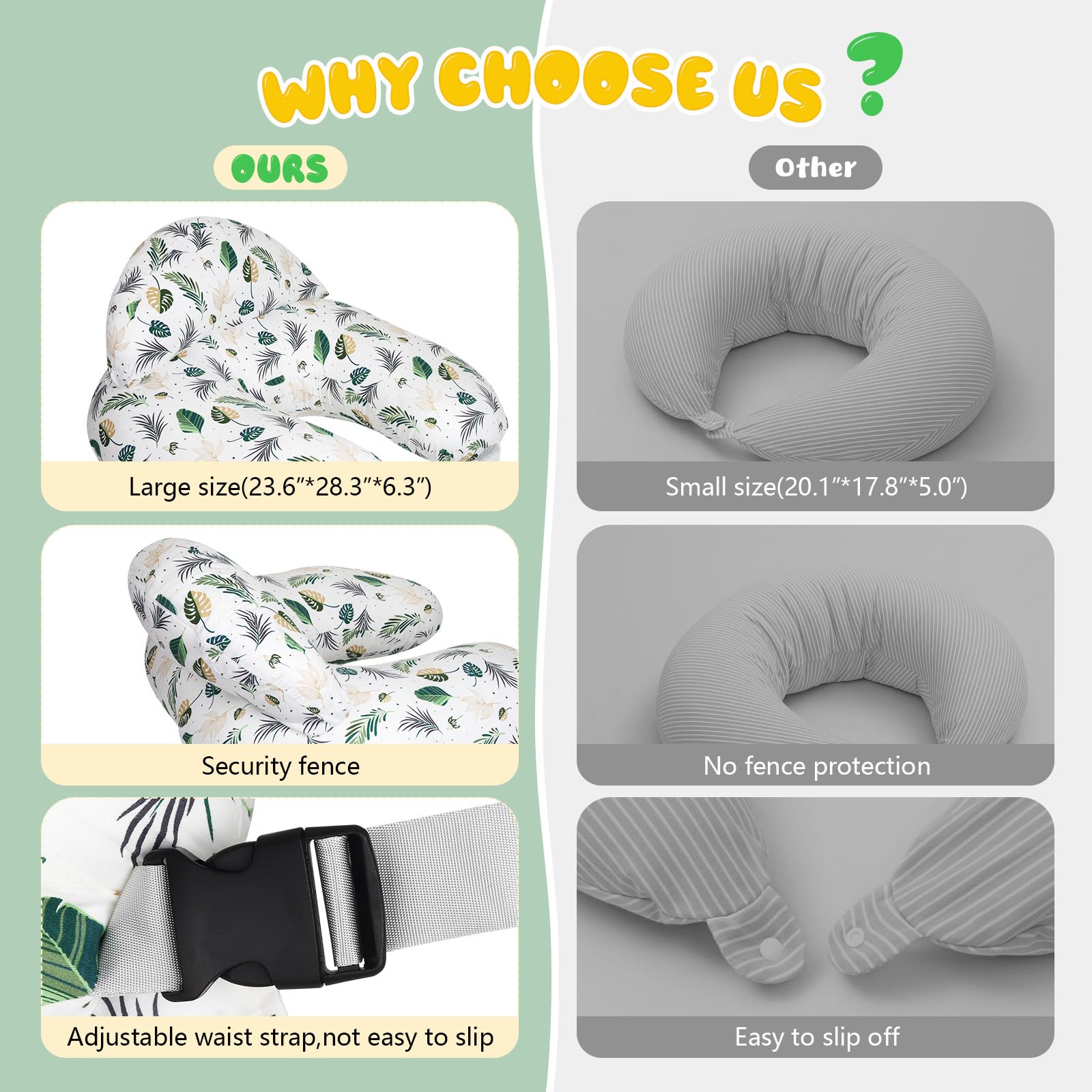 Lurui nursing pillow removable cotton cover is easy to care for