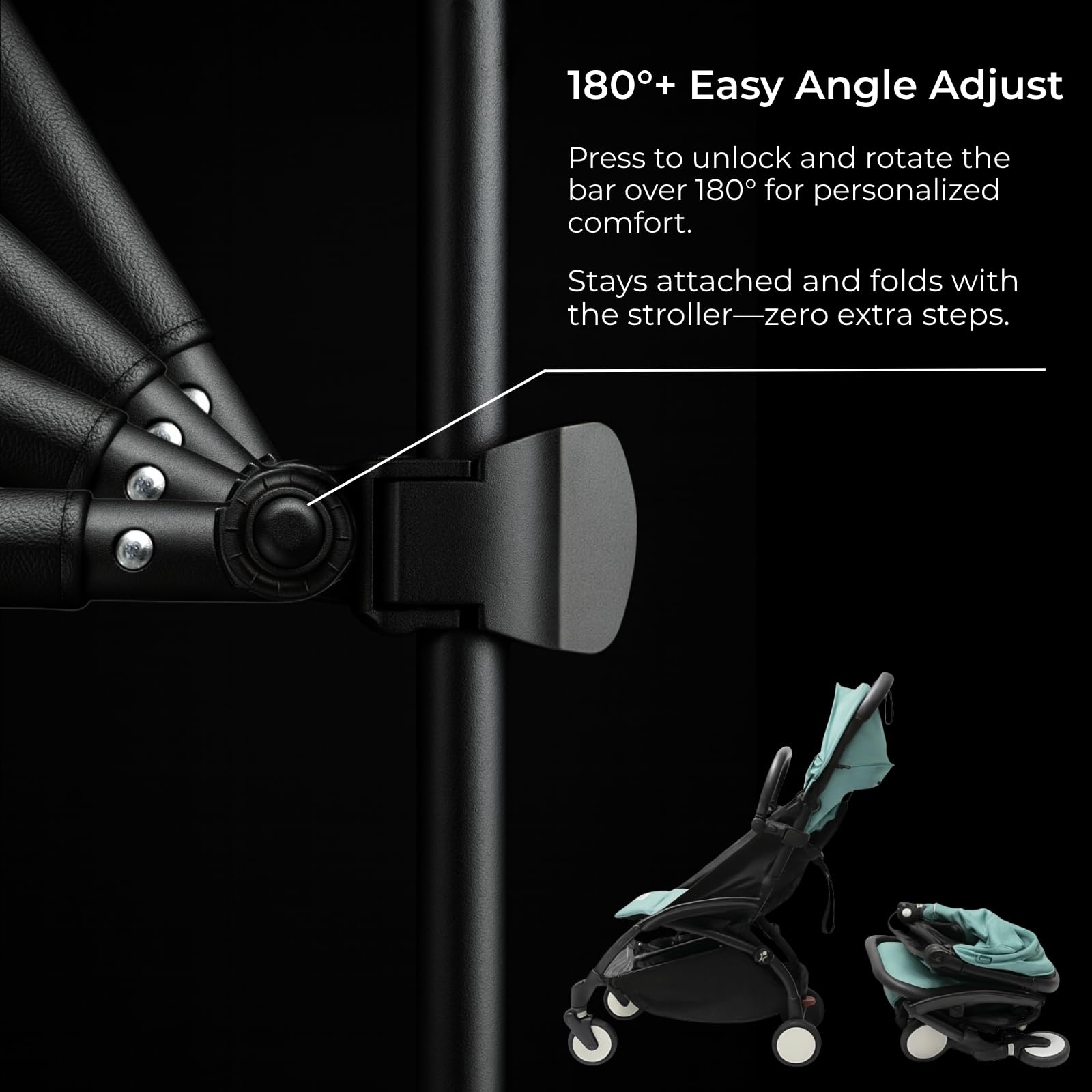 Lusinus bumper bar angle adjustment up to 100 degrees shown.