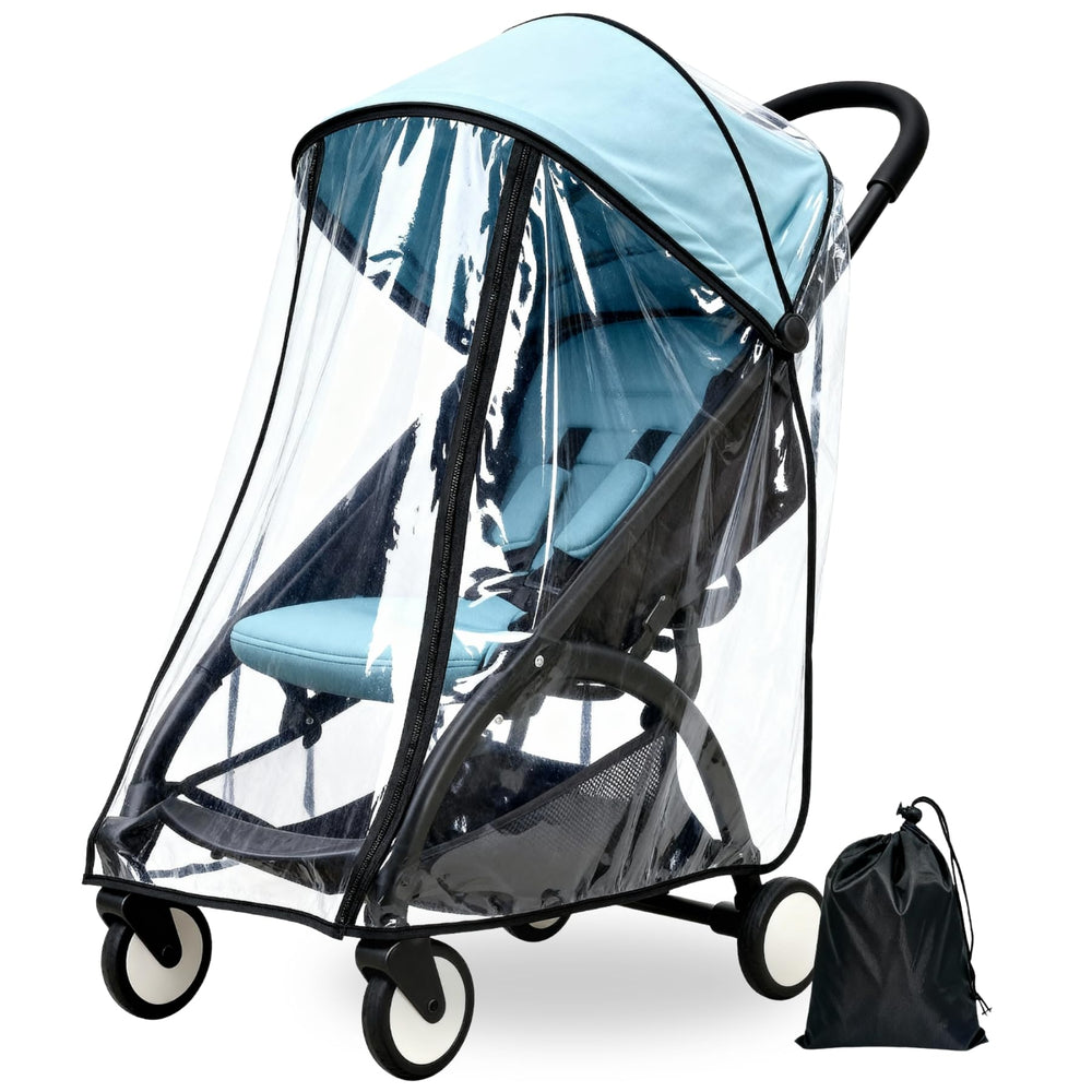 Lusinus yoyo-stroller rain cover fit offers full coverage without hindering the seat.