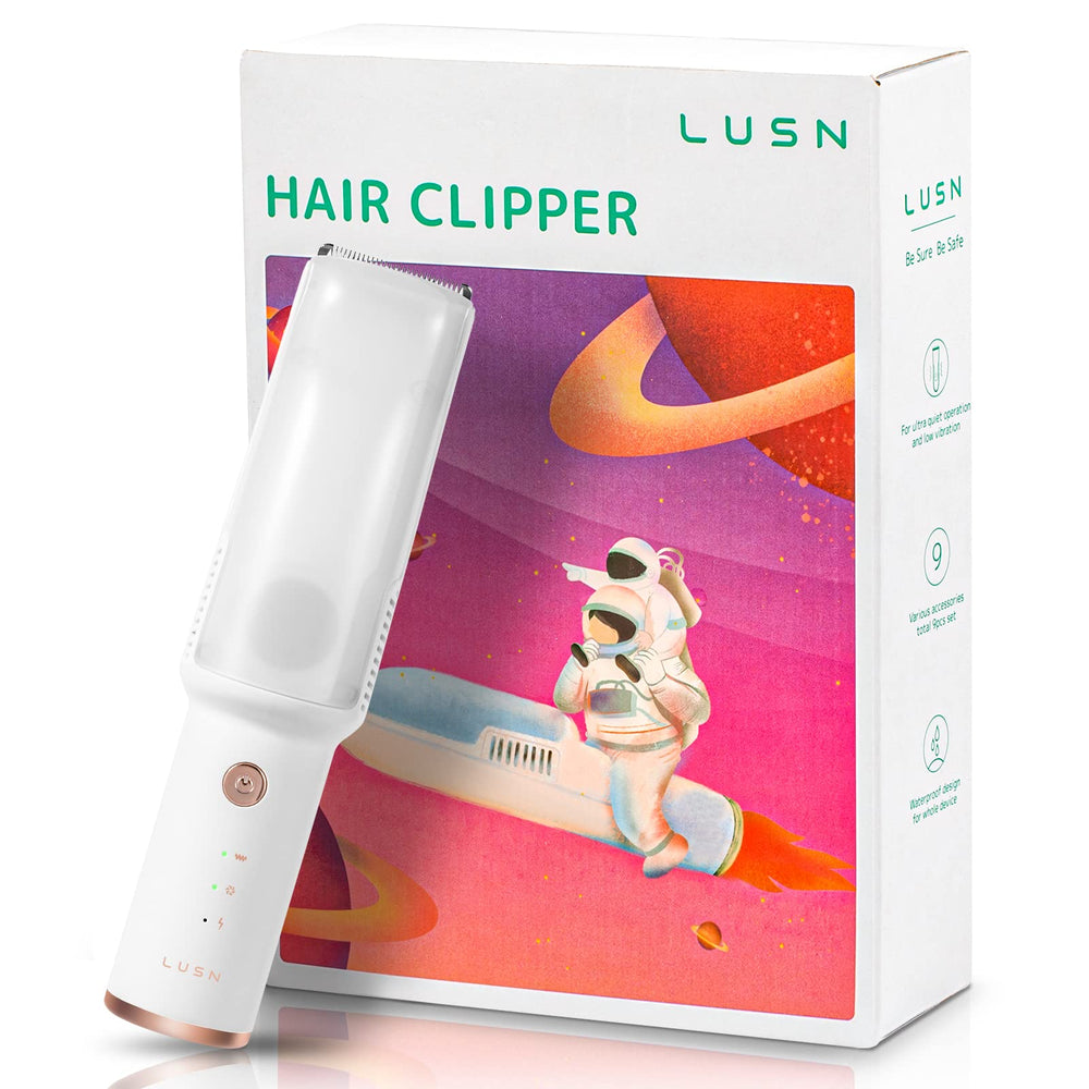 LUSN complete kit contents including cape and brush for organized grooming