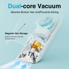 LUSN baby hair clippers quiet operation keeps baby calm with low-noise grooming