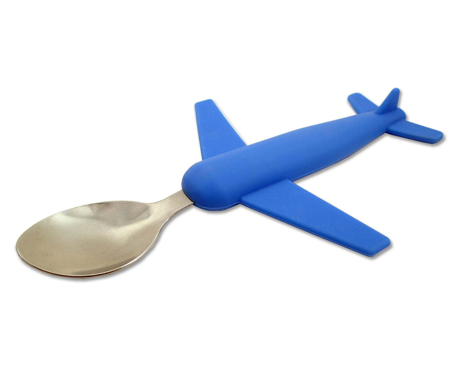 Luso Aviation Kids Airplane Fork and Spoon Set dishwasher safe icon for easy cleanup
