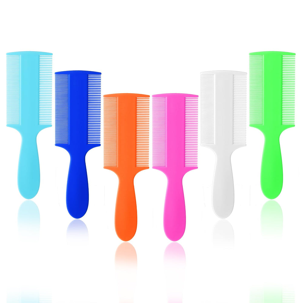 Lusofie 6Pcs pet flea comb green with comfortable handle for gentle grooming of babies and pets.