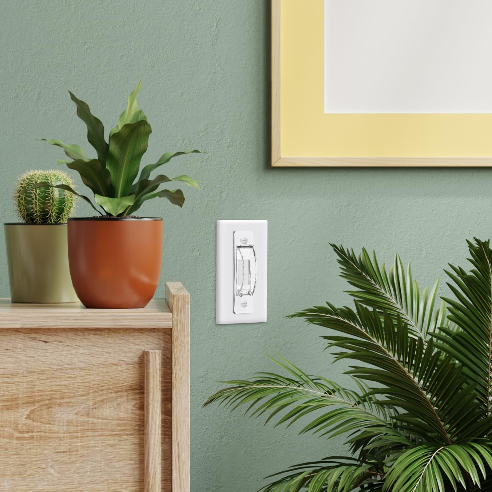 Lusofie light switch cover guard compatibility across common switches demonstrated.