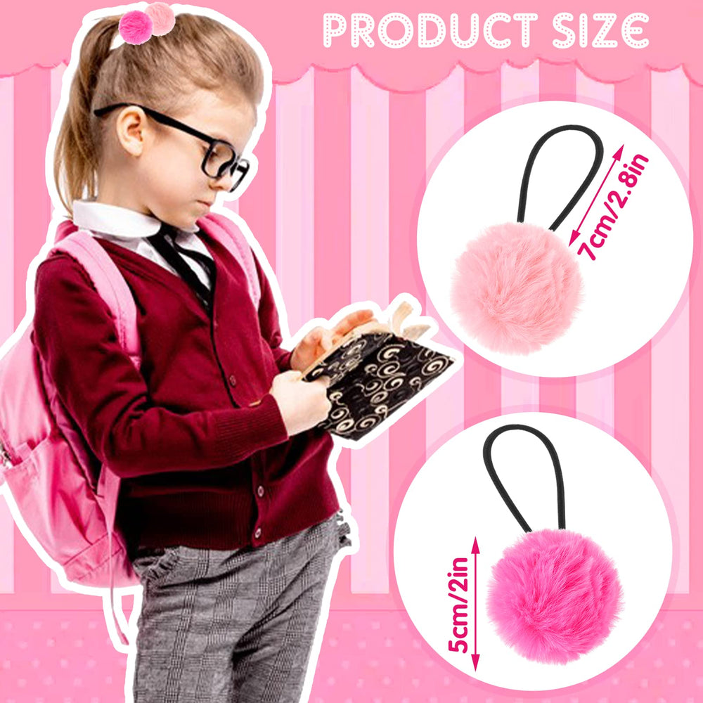 Lusofie pom-pom hair ties ideal for photo shoots and cute styling
