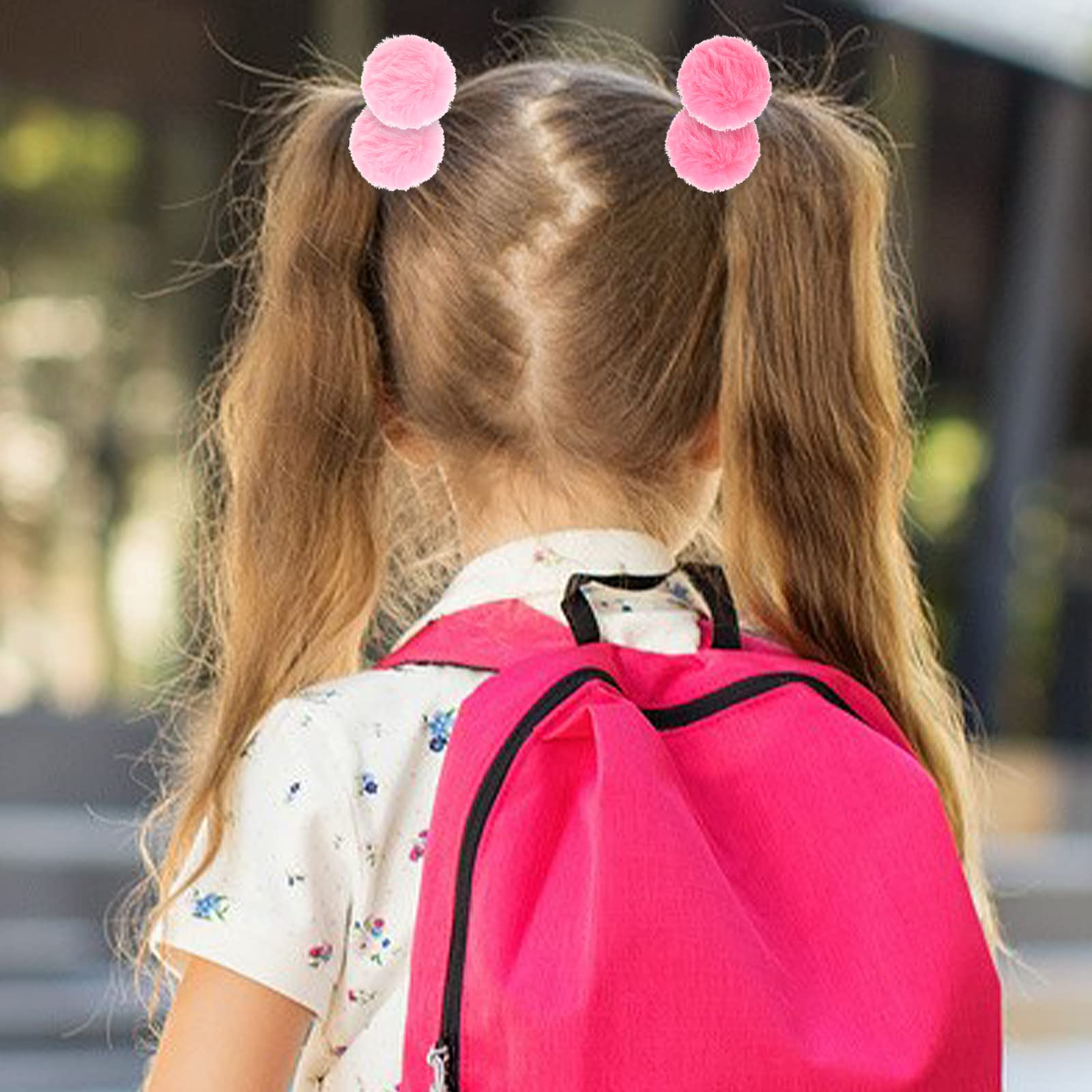 Lusofie pom-pom hair ties prevent compression marks on hair