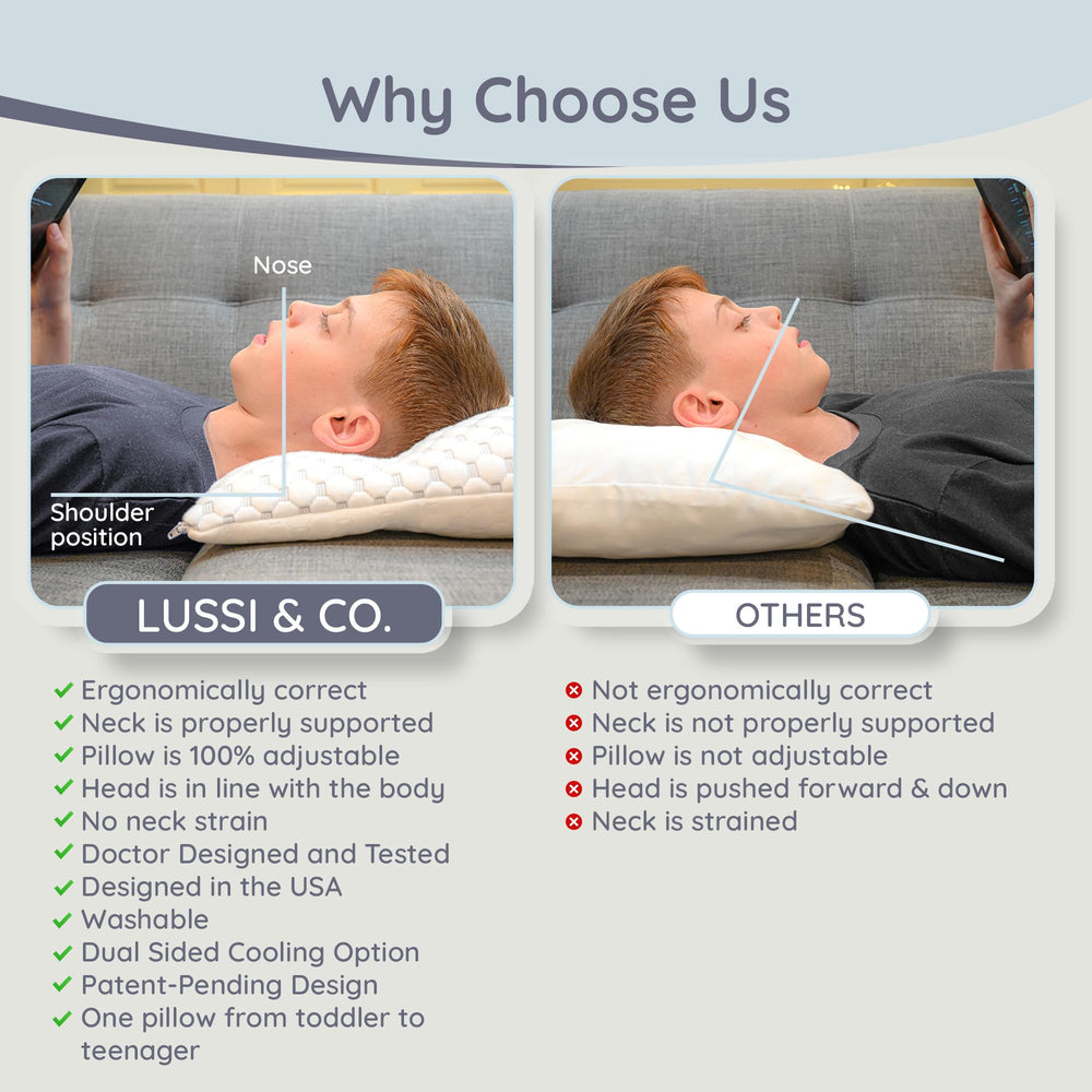 Lussi & Company pillow protector close-up highlighting hygienic protection