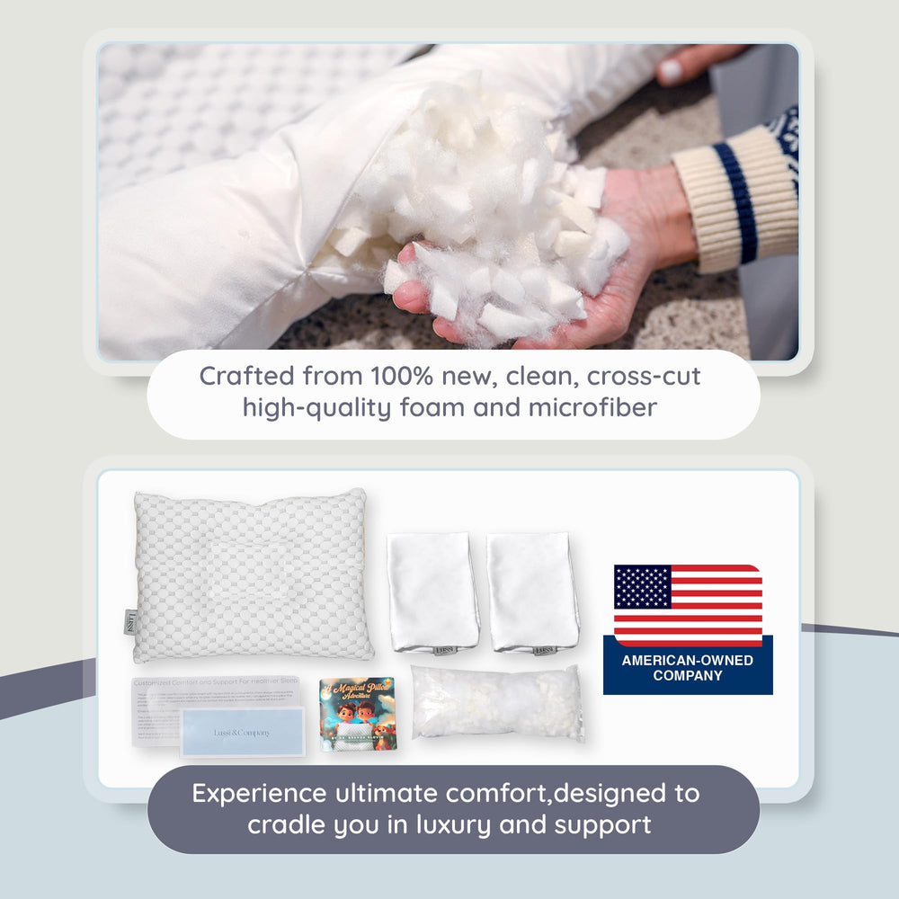 Lussi & Company toddler pillow is washable and durable for messes