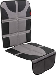 Lusso Gear car seat protector waterproof-back offers spill protection for messy family car rides.