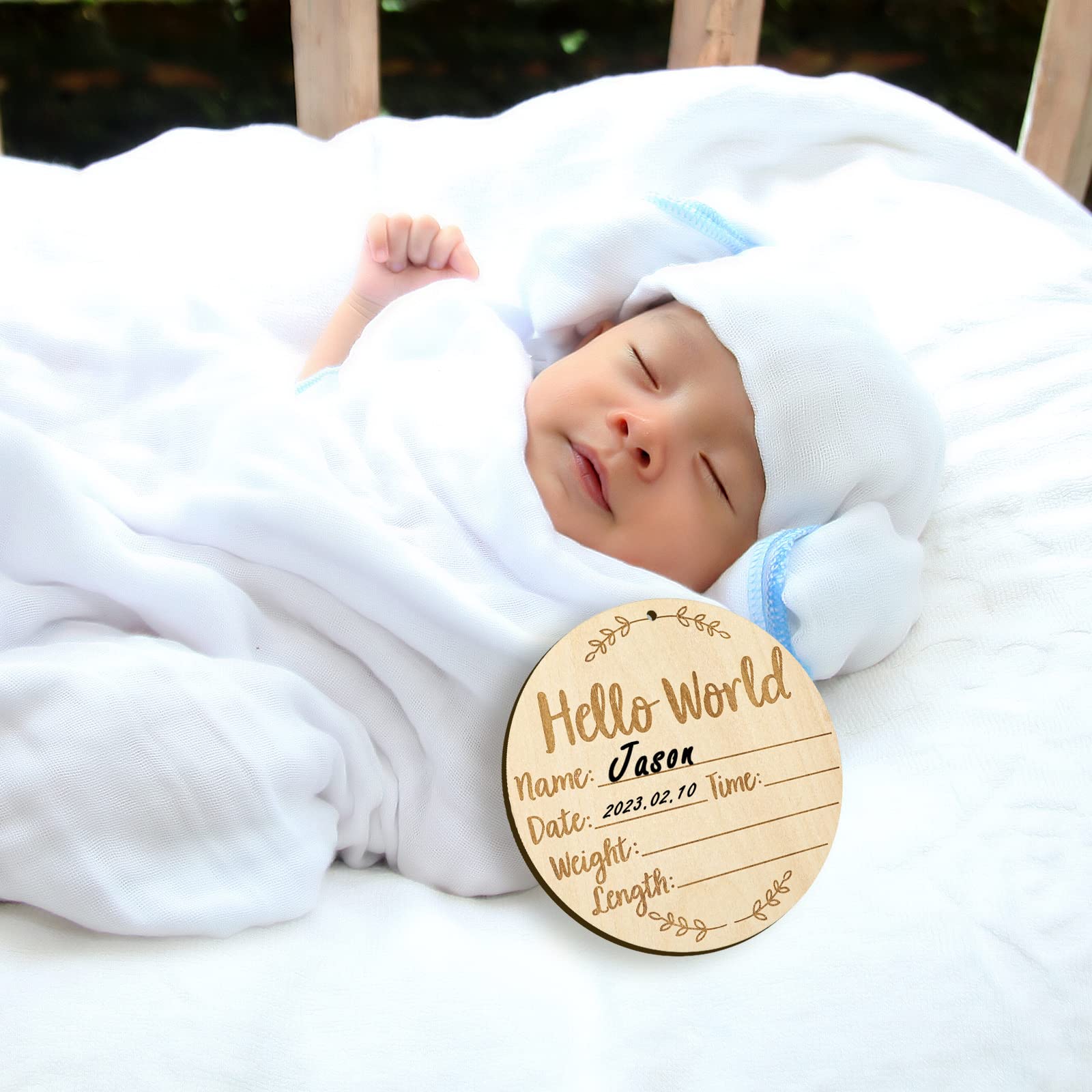 LUTER baby photo prop sign suitable for newborn shoots.