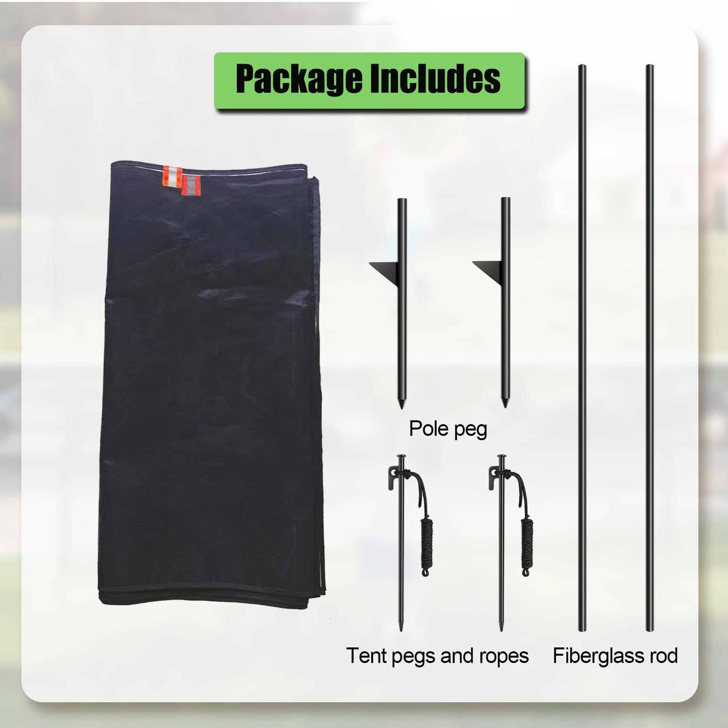 LUTICO Driveway Net polyester fence demonstrates durable fabric for thousands of uses.