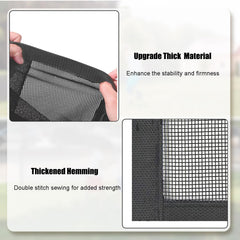 LUTICO Driveway Net span shows 28 feet of protective reach for driveways.