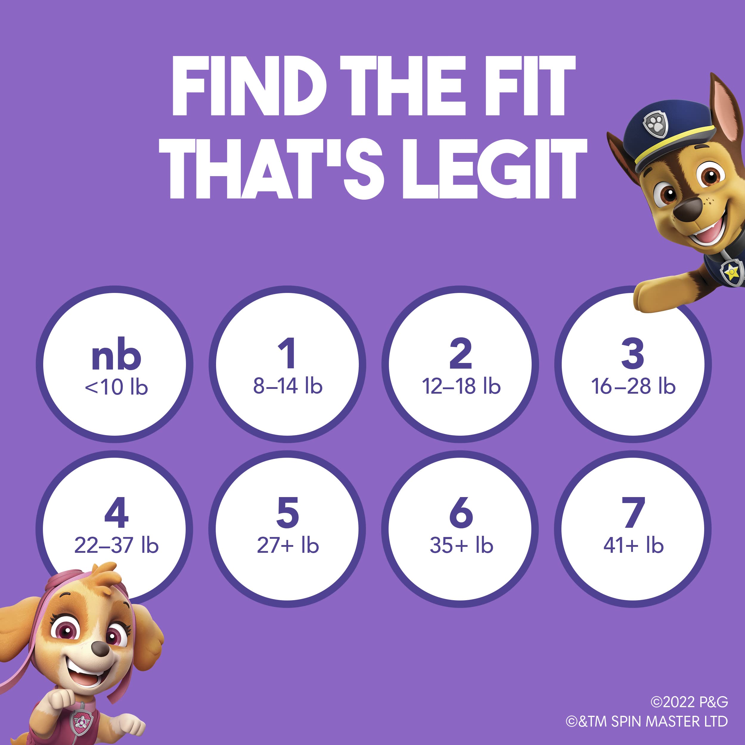 Luvs Paw Patrol characters delight babies during diaper changes with comfort.