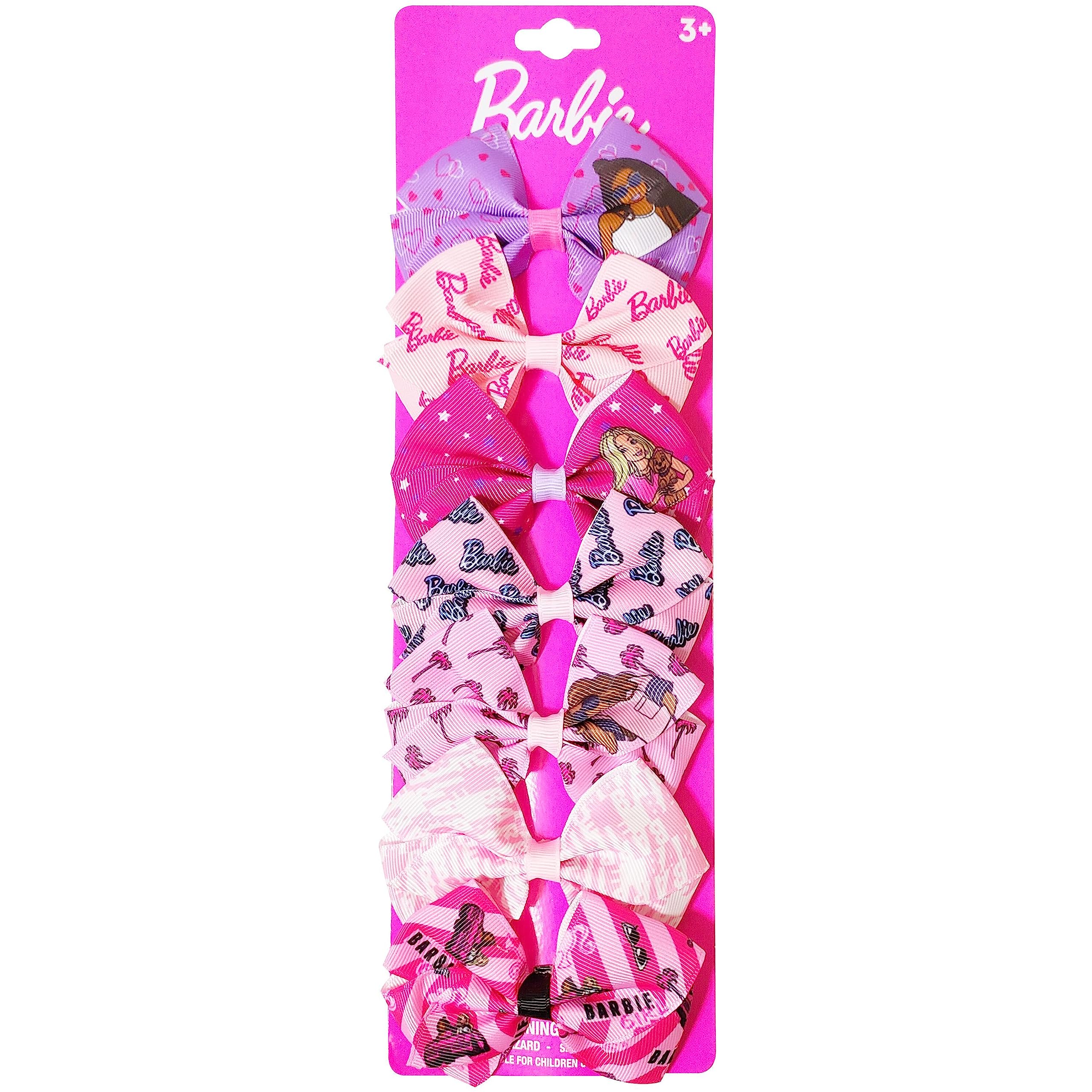 Luv Her Barbie bows seven-piece set on card display for easy gifting.