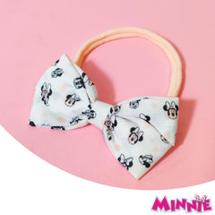 LUV HER Minnie headband shows vibrant print suitable for newborn photos