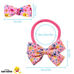LUV HER pink shark print bow second view adds playful color