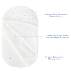 Luv4babe removable cover with zipper enables easy machine washing.