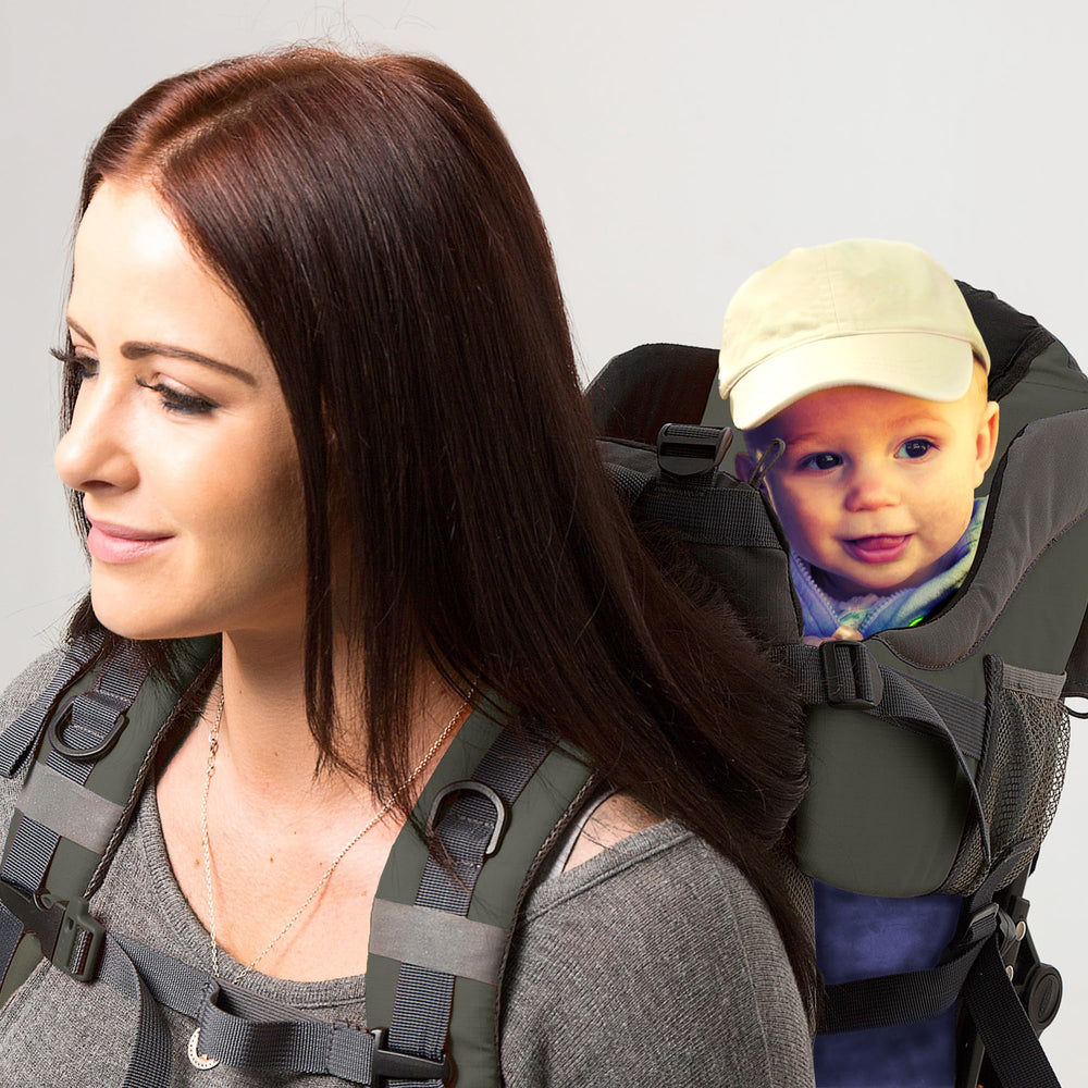 Luvdbaby hiking baby carrier ripstop material delivers durable outdoor readiness.