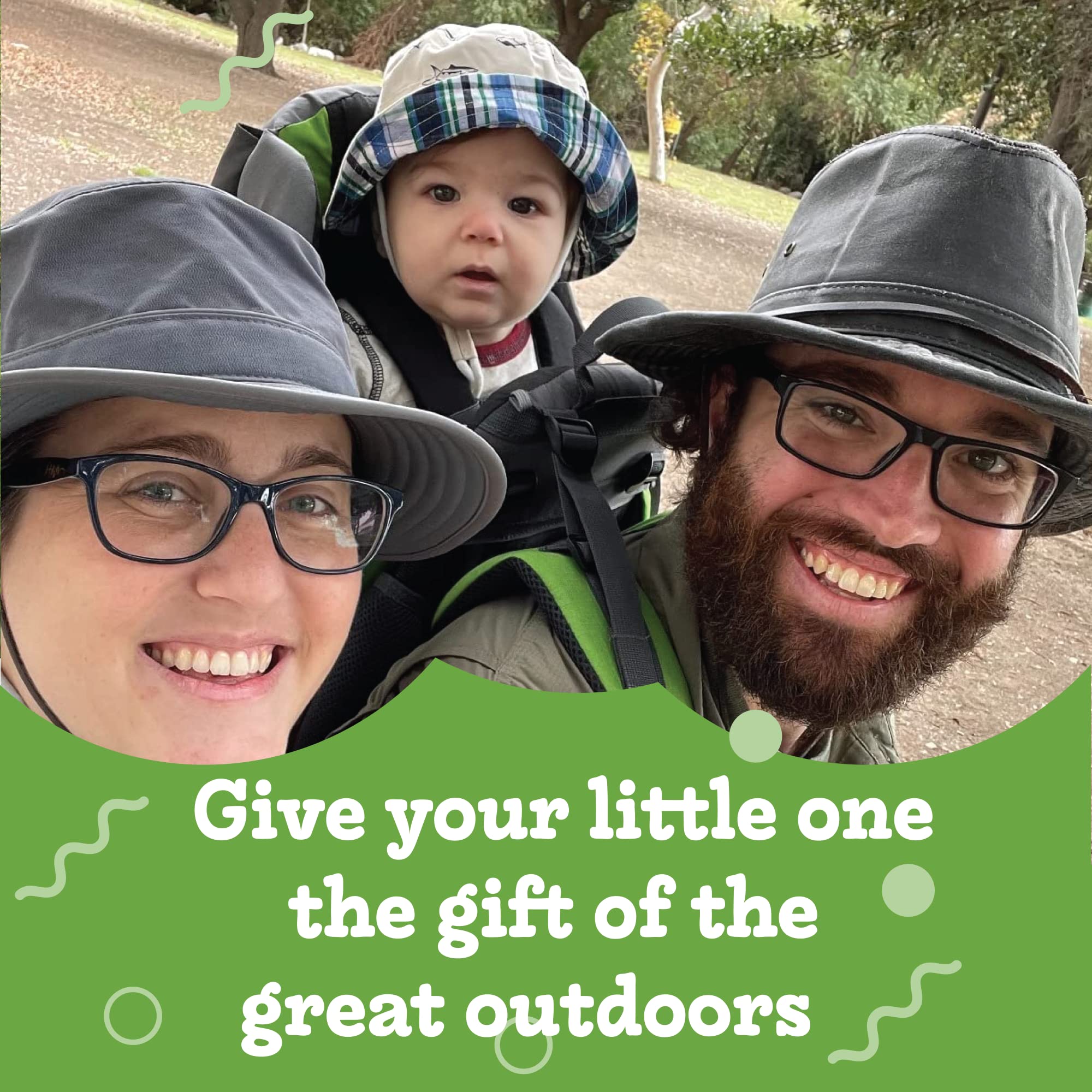 Luvdbaby hiking baby carrier waterproof ripstop construction for durable outdoor use.