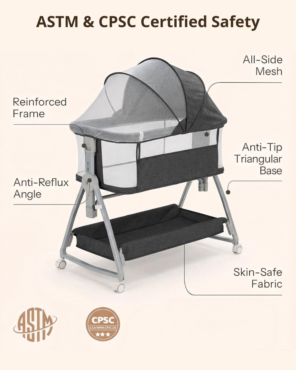 Luvkixen foldable tool-free setup simplifies storage and travel.