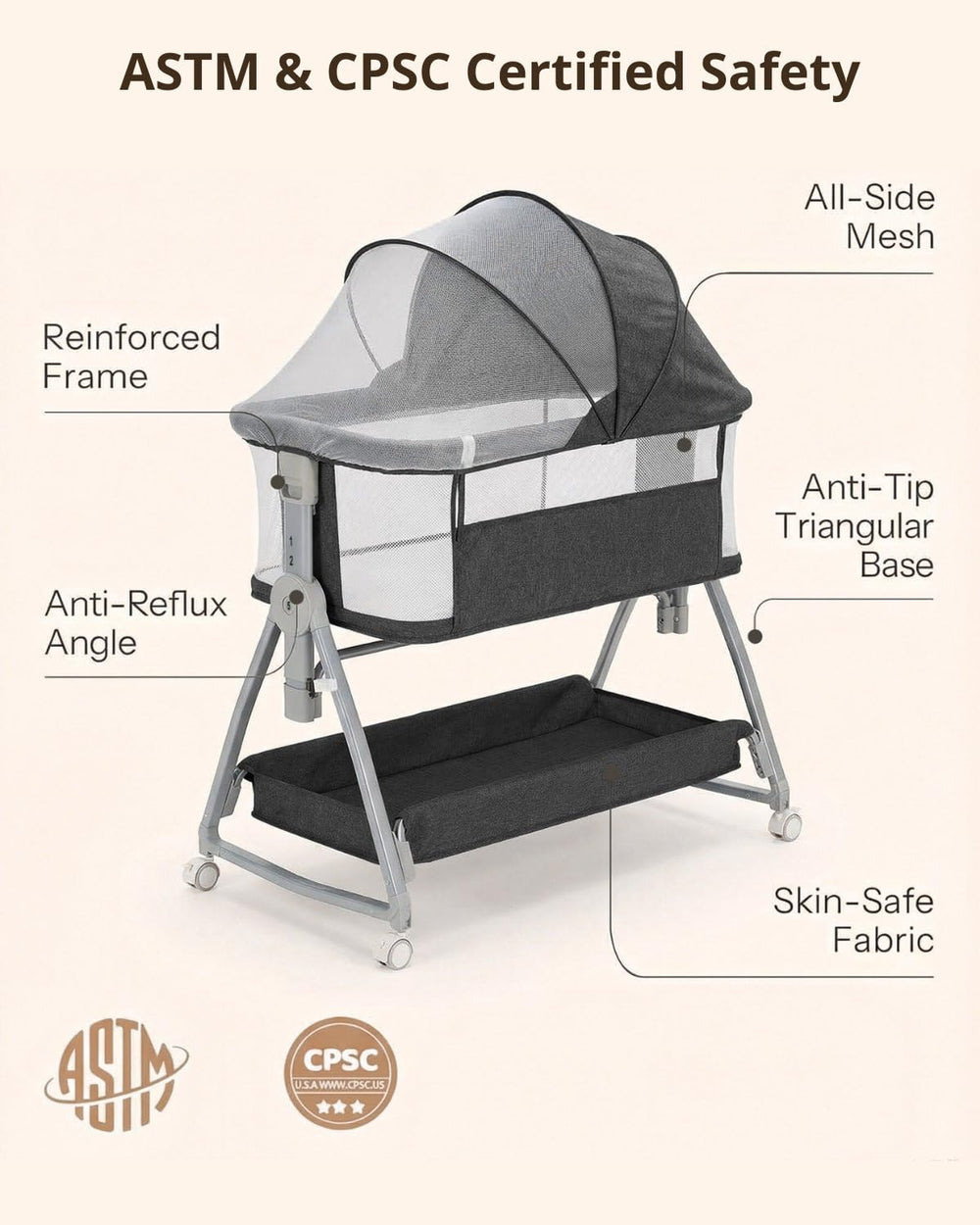 Luvkixen foldable tool-free setup simplifies storage and travel.