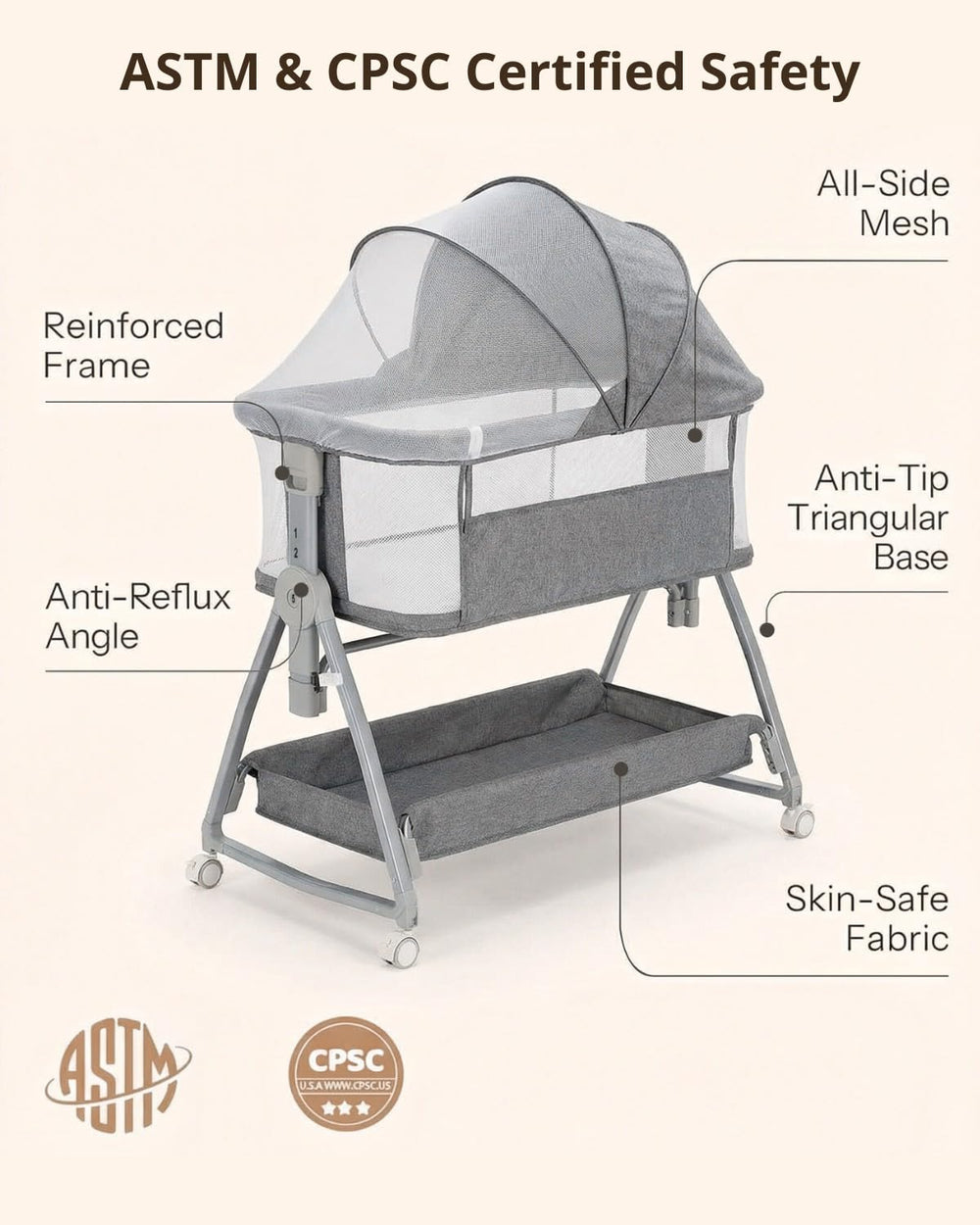 Luvkixen foldable tool-free setup for travel and storage.
