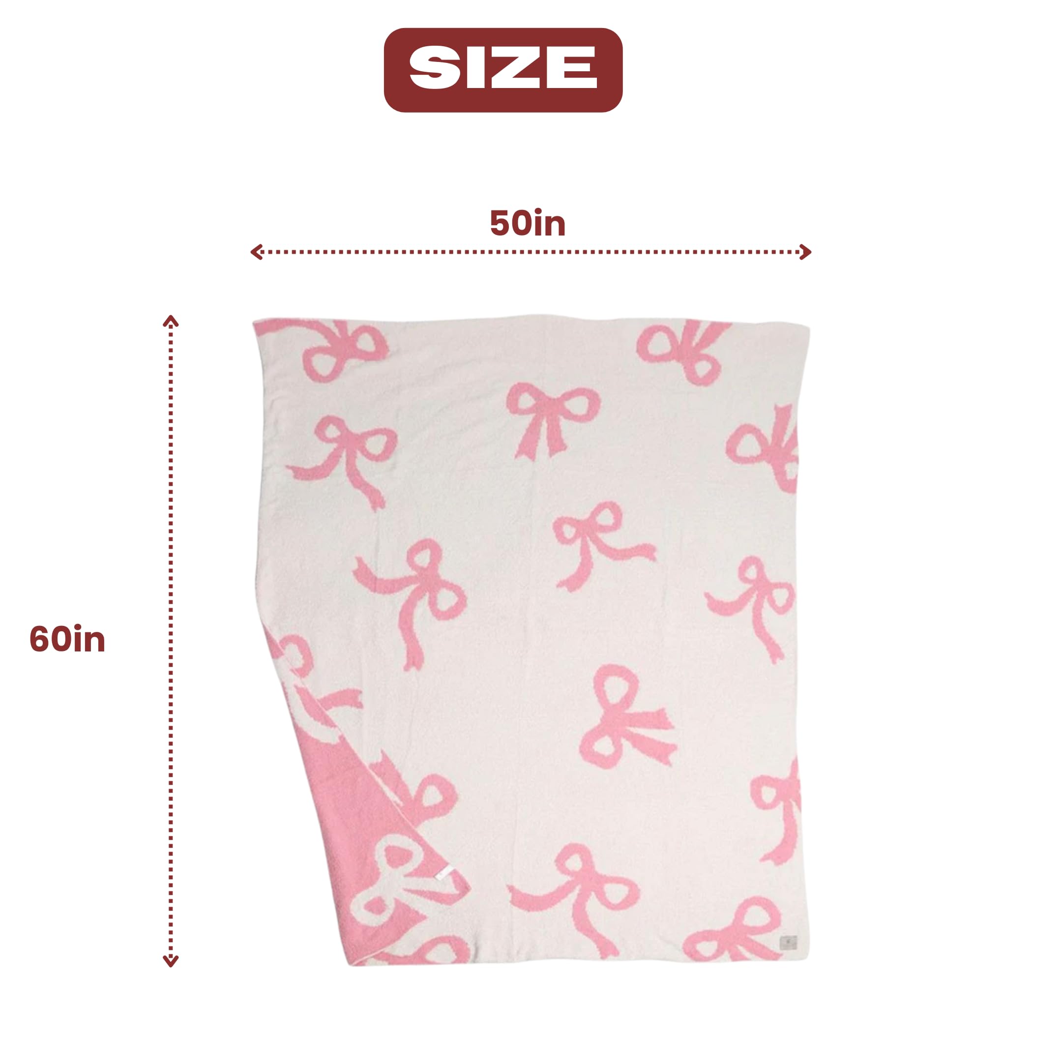 Luxape Bow Blanket pink bows stroller sunshade for outdoor trips