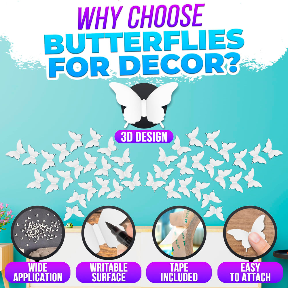 Luxbon butterfly decals on glass demonstrate simple removal without residue.