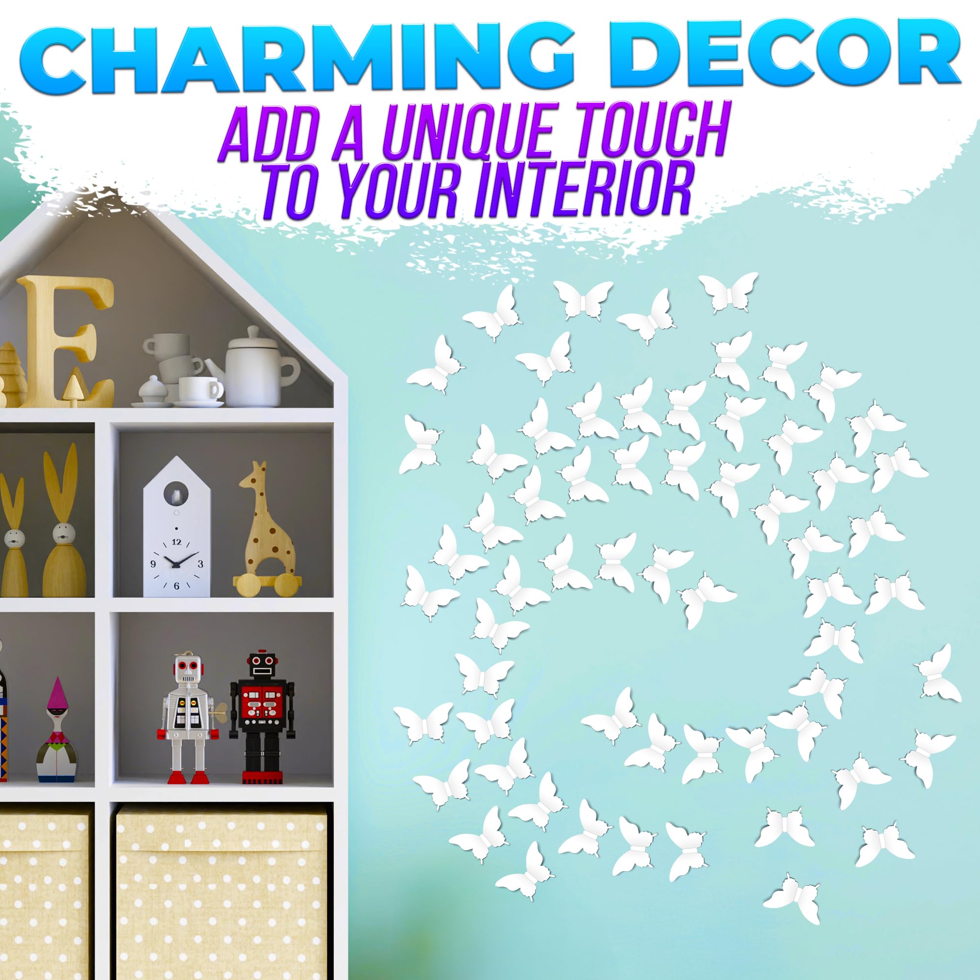 Luxbon decor set used for Mother's Day displays with charming butterfly accents.