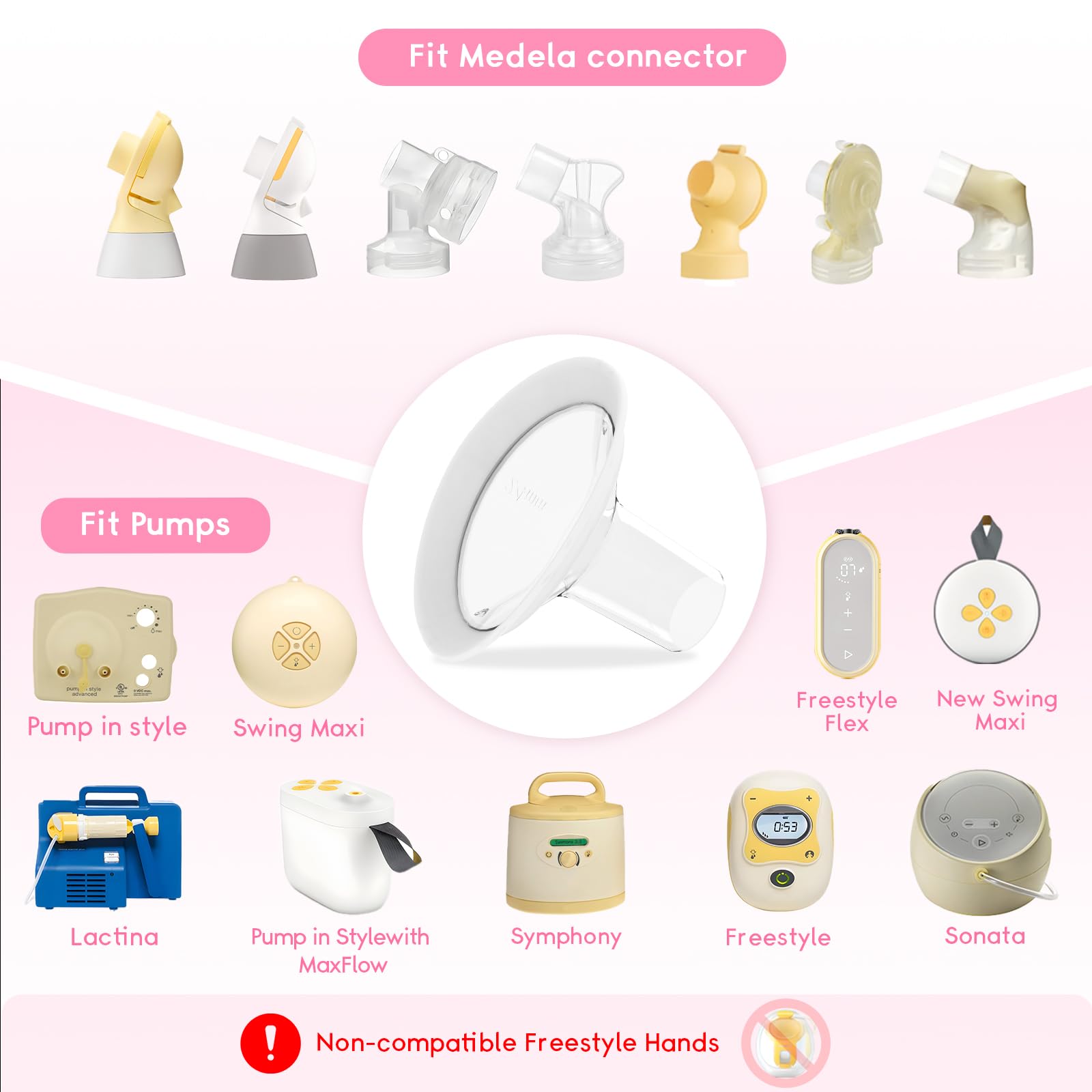 Luxemum 21mm oval soft flange side view showcases soft silicone rim for daily comfort.