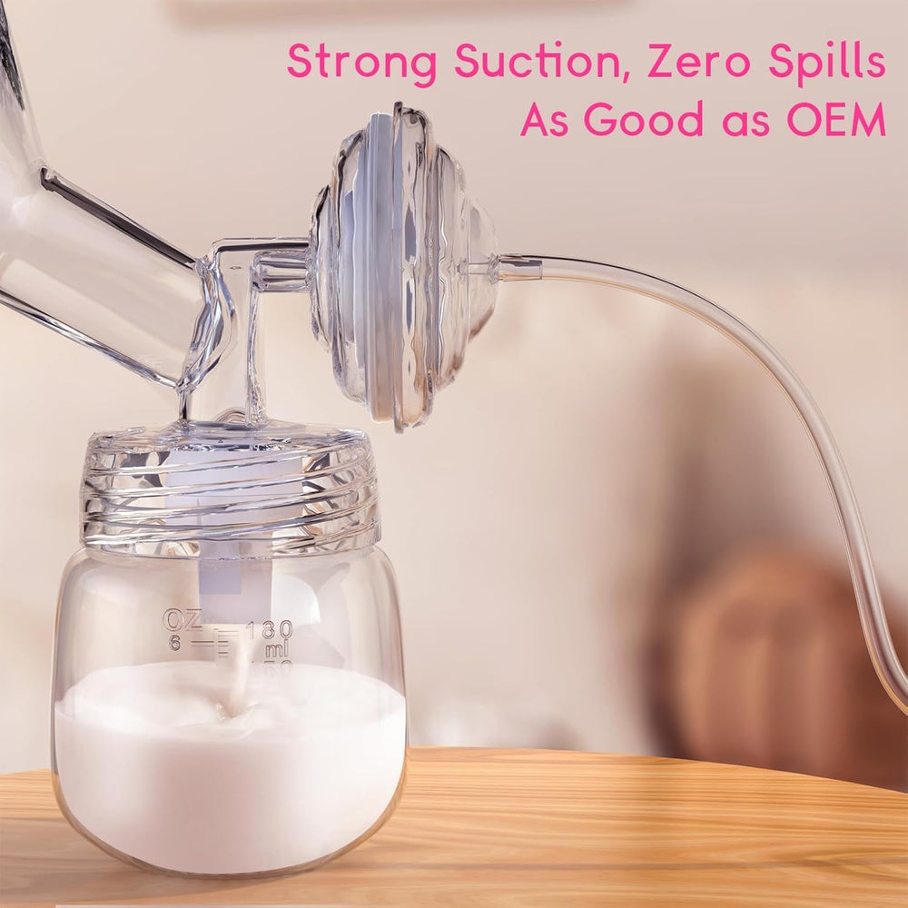 Luxemum bottle pair for convenient milk storage during or after pumping