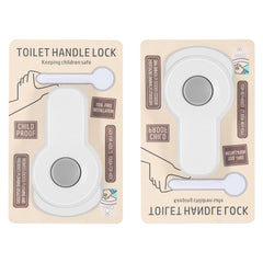 LuxeVib baby proofing toilet lock round-button close-up for easy one-handed use