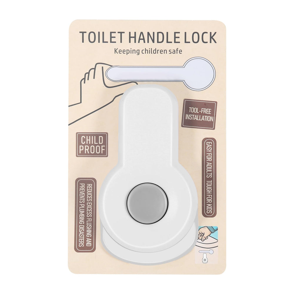 LuxeVib toilet lock on lever enables safe exploration with one-handed operation.