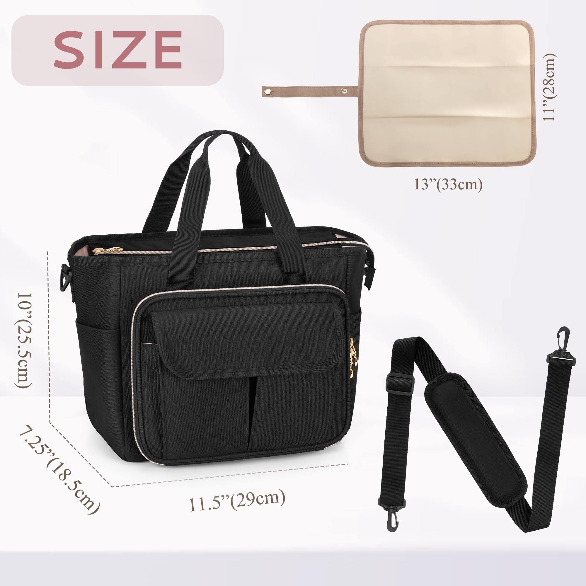 LUXJA back pocket stores slim items for quick access.