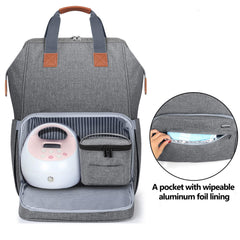 LUXJA breast pump bag fits pumps and cooler for streamlined gear.