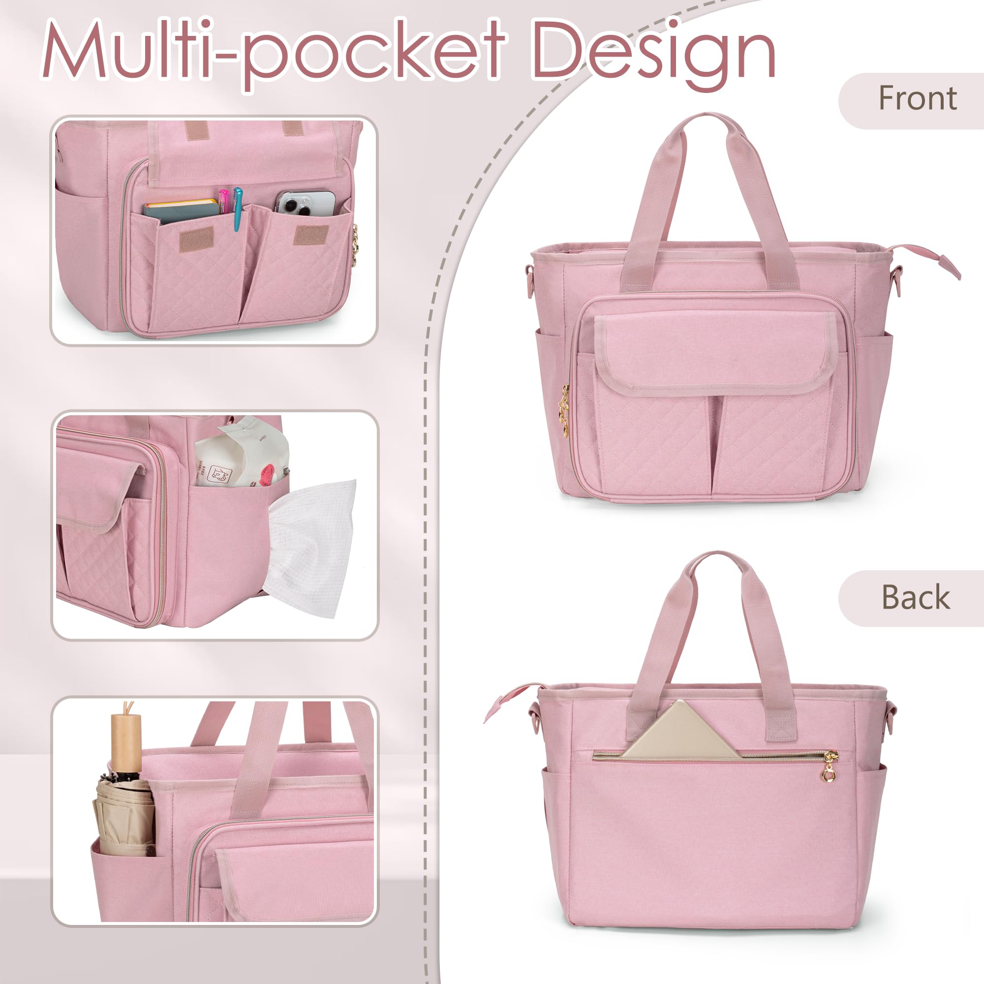 LUXJA front storage highlights quick-access pockets for essentials