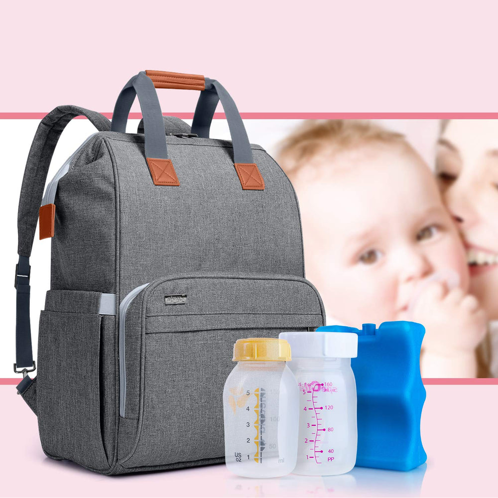 LUXJA breast pump bag heavy-duty nylon construction for daily durability.