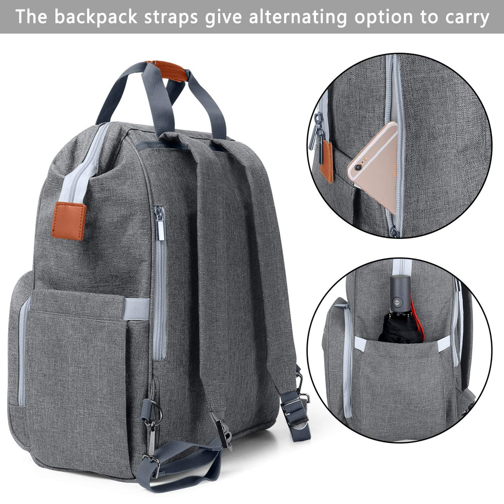 LUXJA breast pump bag hidden shoulder straps offer versatile carrying.