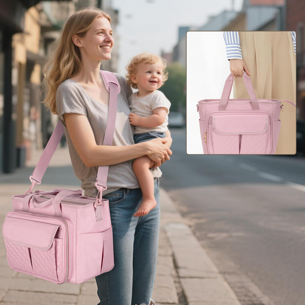 LUXJA side pockets hold a bottle or umbrella for convenience