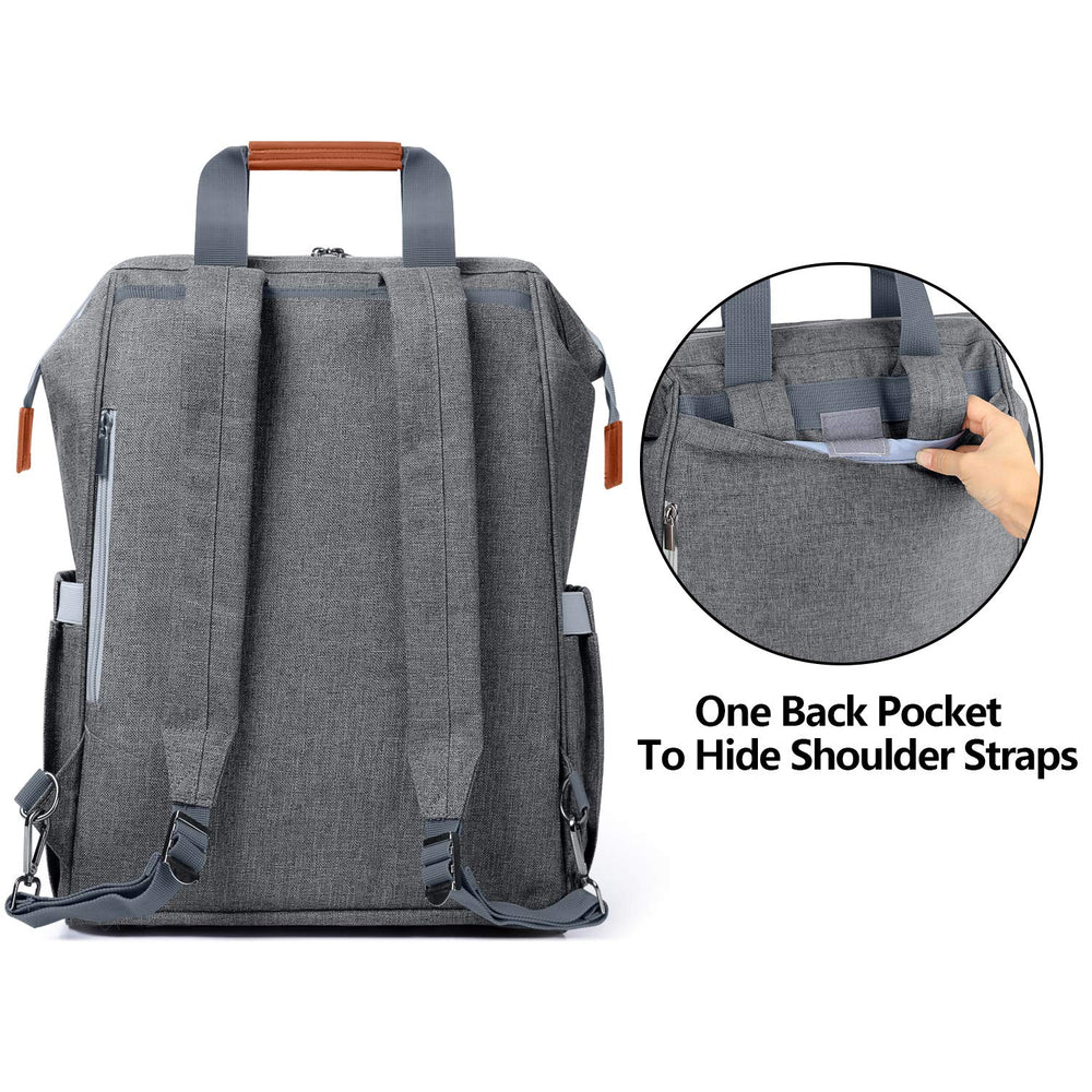 LUXJA breast pump bag top full opening for quick item retrieval.