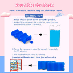 Luxja breastmilk bottle-fit ice packs designed to cool six bottles.