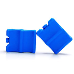 Luxja breastmilk ice pack with four 4-5 oz bottle fit keeps milk cool on outings.
