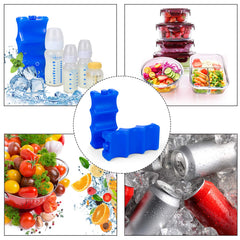 Luxja double-side contoured ice packs secure around bottles for even cooling.