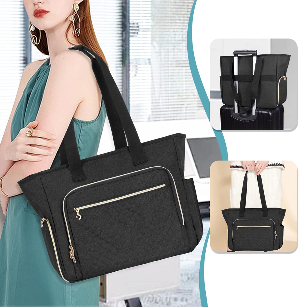 LUXJA laptop pocket fits up to 15.6 inches for work on the go