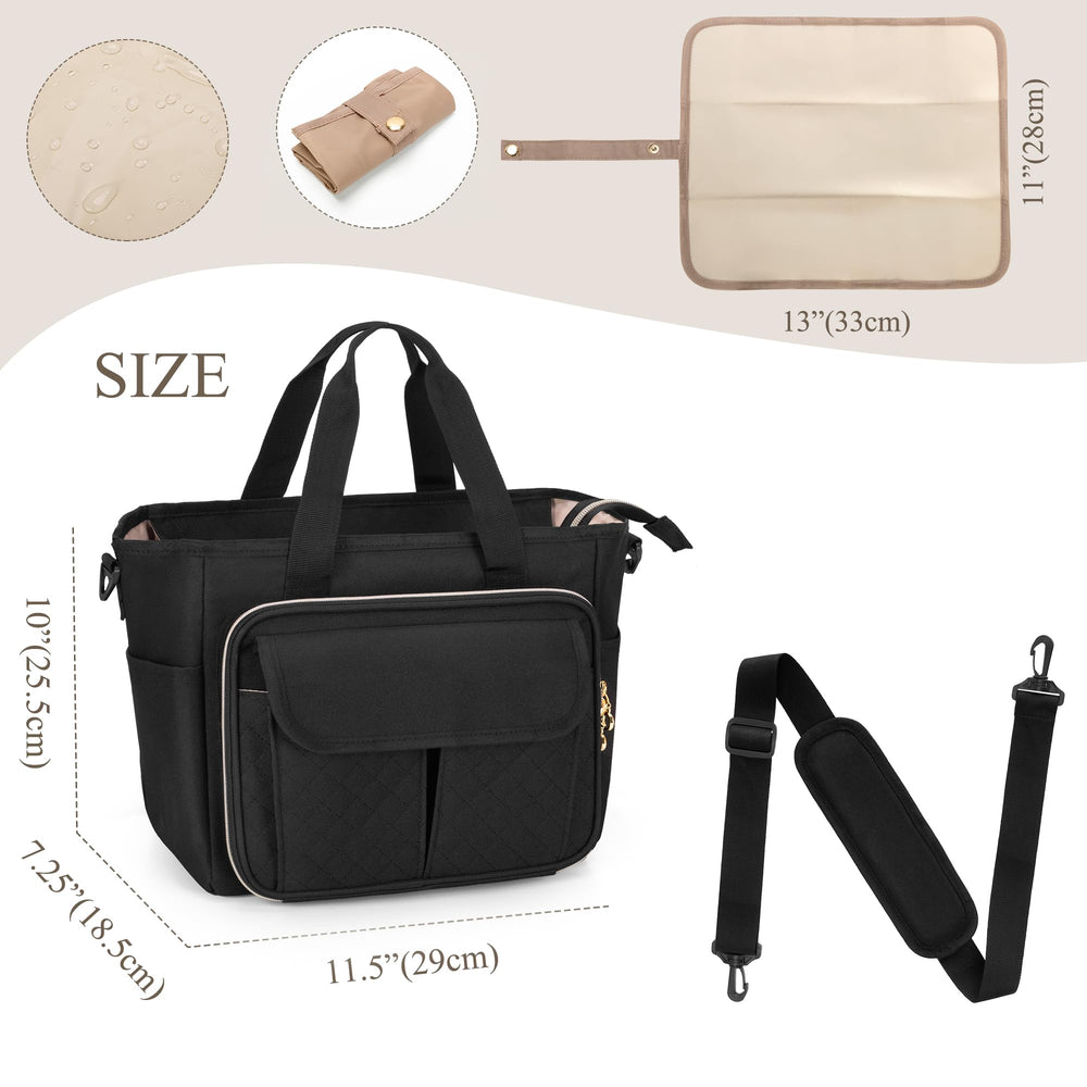 LUXJA pump bag side pocket for umbrella or water bottle