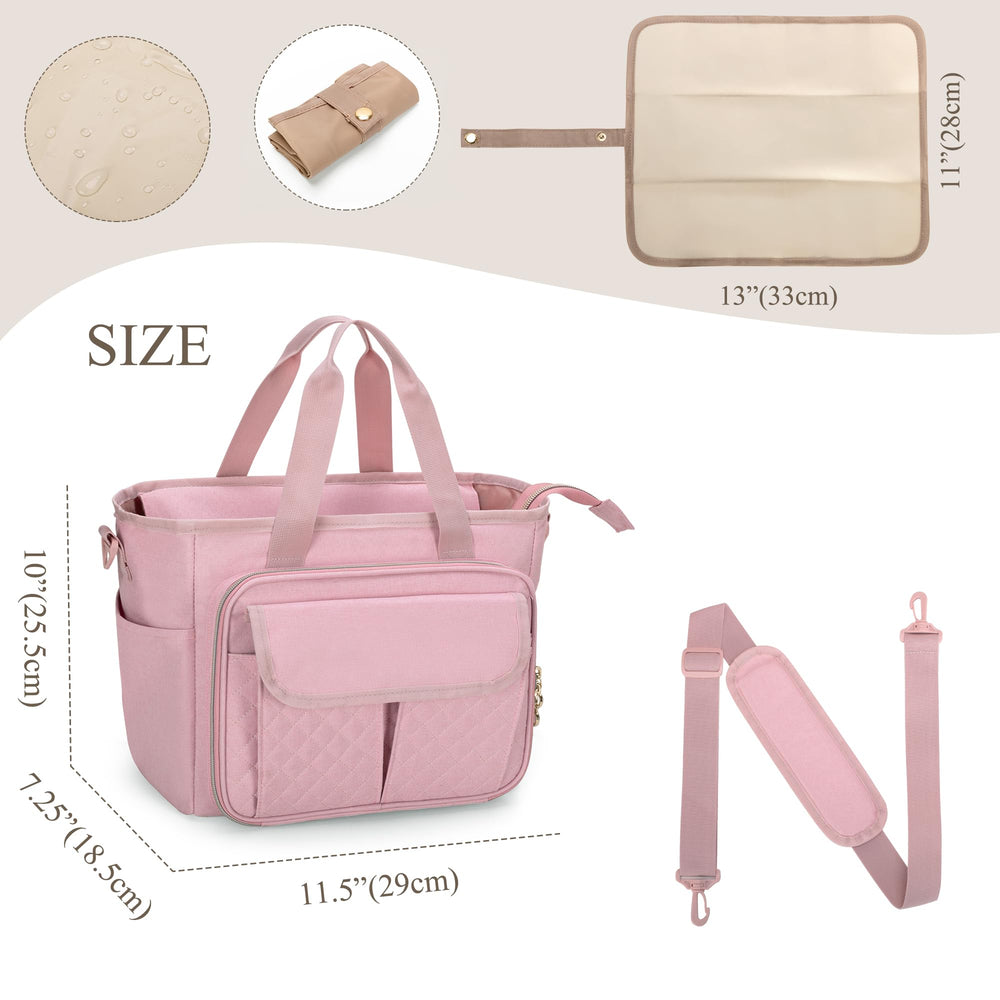 LUXJA side pocket fits a water bottle or umbrella for errands.